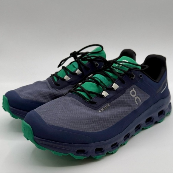 On Running Other - On Cloudvista CloudTrax Waterproof Trail Running Shoes Metal Denim 74.98277 12.5